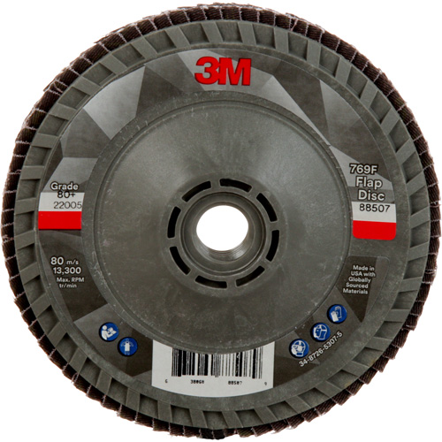769F Quick Change Flap Disc, 4-1/2" x 5/8"-11, Type 29, 80+ Grit, Ceramic Equipex