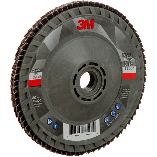 769F Quick Change Flap Disc, 4-1/2" x 5/8"-11, Type 29, 80+ Grit, Ceramic Equipex