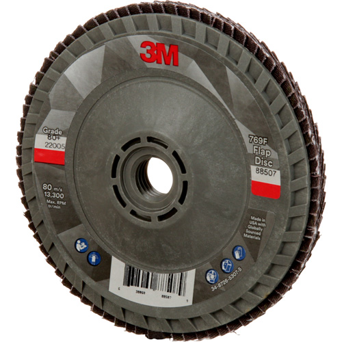 769F Quick Change Flap Disc, 4-1/2" x 5/8"-11, Type 29, 80+ Grit, Ceramic Equipex