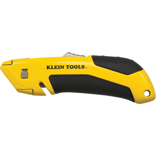 Self-Retracting Utility Knife, Steel, Cushion Handle Equipex