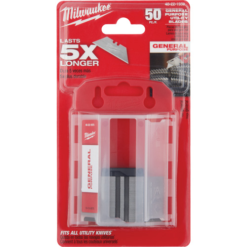 General Purpose Utility Blades with Dispenser, Single Style Equipex