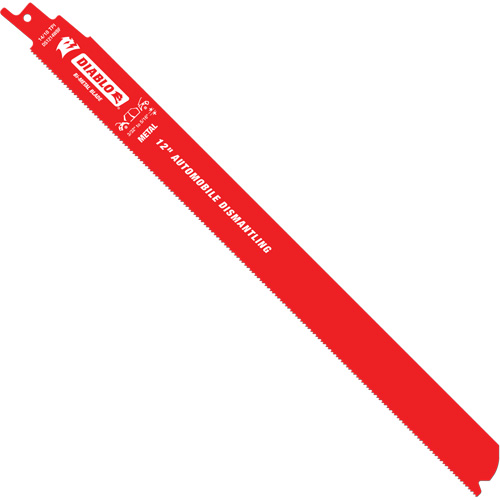 Lame de scie alternative autod&eacute;montage, Bim&eacute;tal, 10-14 Dents par pouce, 12" lo x 1" la Equipex