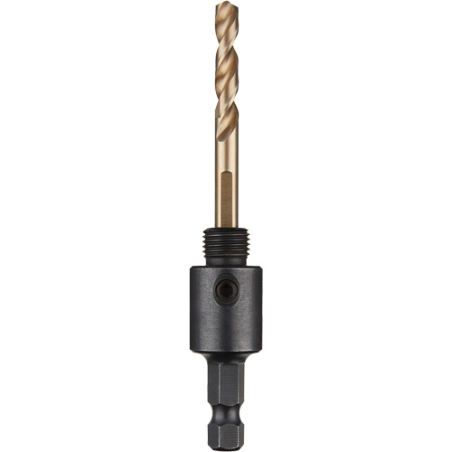 Hole Dozer Hole Saw Small Arbor with Cobalt Pilot Bit, 0" - 1-3/16", 1/4" Shank Equipex