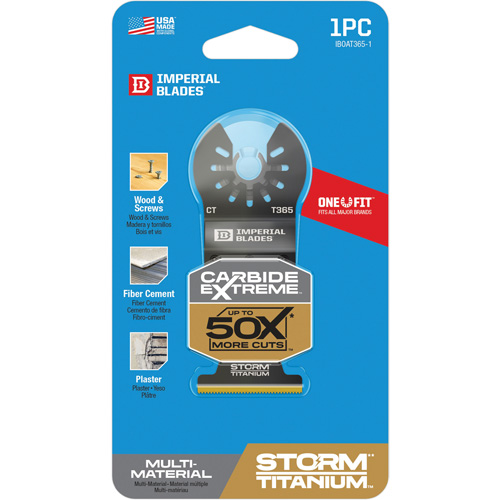 Lame en titane pour mat&eacute;riaux multiples Carbide Extreme Storm One Fit Equipex