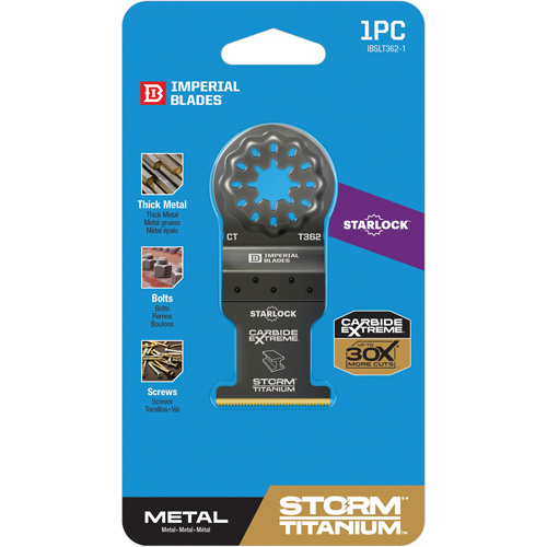 Lame en titane pour le m&eacute;tal Carbide Extreme Storm Starlock Equipex