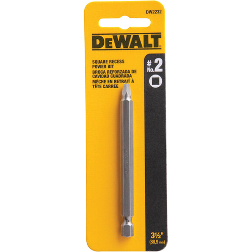 Embout pour outil motoris&eacute;, Carr&eacute;e, Embout #2, Prise 3-1/2", Longueur 3-3/5" Equipex