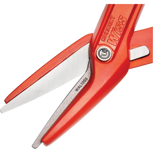 Cisaille d'&eacute;tain en aluminium dentel&eacute; de 13" avec poign&eacute;e tremp&eacute;e, Longueur de coupe de 3", Coupe Droit Equipex