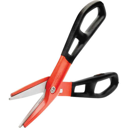 Cisaille d'&eacute;tain en aluminium dentel&eacute; de 13" avec poign&eacute;e tremp&eacute;e, Longueur de coupe de 3", Coupe Droit Equipex