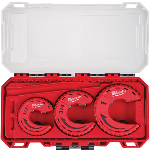 Jeu de coupe-tubes Close Quarters de 3 morceaux, Capacit&eacute; de 1/2"/3/4"/1" Equipex