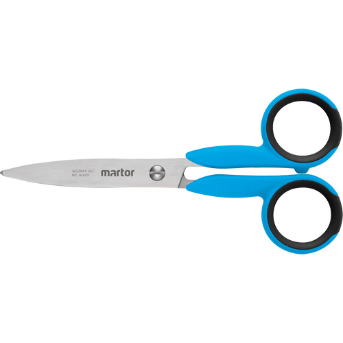 Secumax 363 Safety Scissors, 5-7/25", Rings Handle Equipex