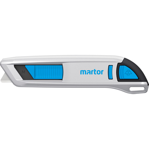 Secunorm 500 Retractable Safety Knife, 9 mm, Aluminum Handle Equipex