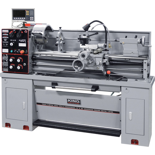 Metal Lathe/Taper Attachment & DRO, 75" L x 32" W x 53" H Equipex