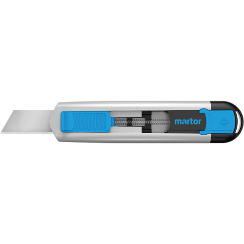 SECUNORM 540 Retractable Knife with Styropor Blade No. 17940, 36 mm, Stainless Steel, Heavy-Duty, Aluminum Handle Equipex