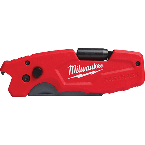 FASTBACK 6-in-1 Folding Utility Knife, 8-3/4" L, 6 Functions, 1 lbs. Equipex