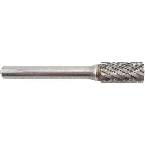 Cylinder Shape Carbide Shipyard Bur, SA-3, 3/8" Dia., 1/4" Shank, 3/4" Depth of Cut Equipex