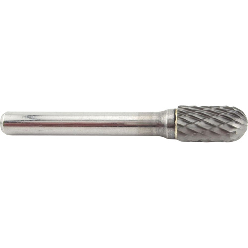 Cylinder Shape Radius End Carbide Shipyard Bur, SC-3, 3/8" Dia., 3/4" Depth of Cut Equipex