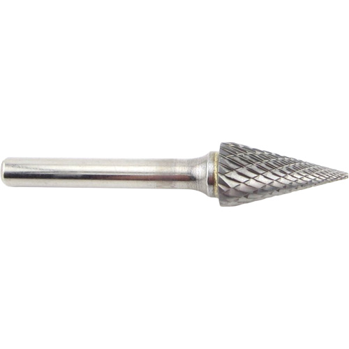 Fraise en carbure conique &agrave; coupe agressive, SM-5, 1/2" dia., 1/4" Tige, 7/8" Prof. de la coupe Equipex