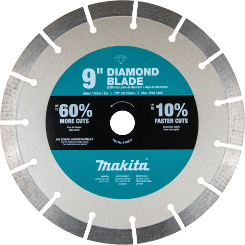 Lame diamant  Ultra-Premium plus, segment&eacute;e, usage g&eacute;n&eacute;ral Equipex