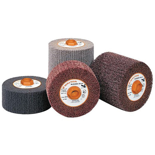 Tambour de conditionnement de surface Blendex, 4-1/2" dia. x 2" la, 5/8"-11 Arbre, Grain Cors&eacute; Equipex