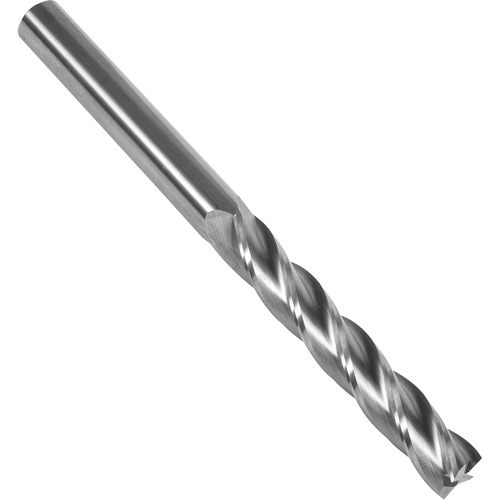 S137 30° Extra Long Square End Mill, 7/16" Dia., 6" L, 4 Flutes, 7/16" Shank, Carbide Equipex