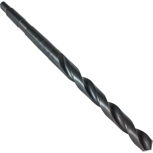 Small Taper Shank Drill Bit, 17/32", High Speed Steel, 4-5/8" Flute, 118° Point Equipex