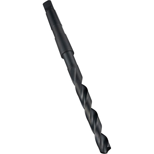 Thinned Point Taper Shank Drill Bit, 23.25 mm, High Speed Steel, 155 mm Flute, 118° Point Equipex