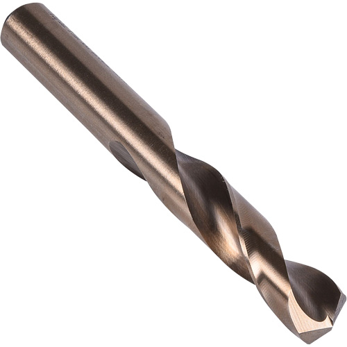 Foret extra-court, H, Acier rapide au cobalt, Cannelure 1-1/2", Pointe de 135° Equipex