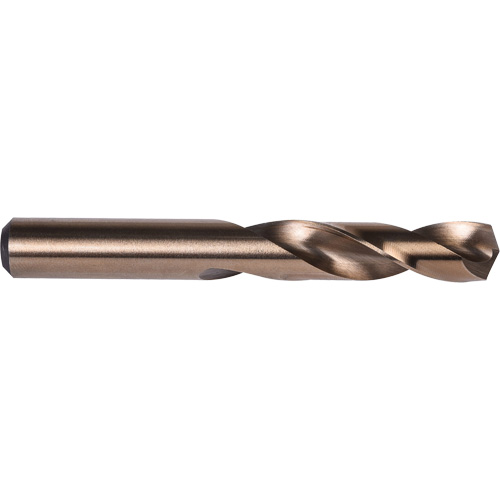 Foret extra-court, H, Acier rapide au cobalt, Cannelure 1-1/2", Pointe de 135° Equipex