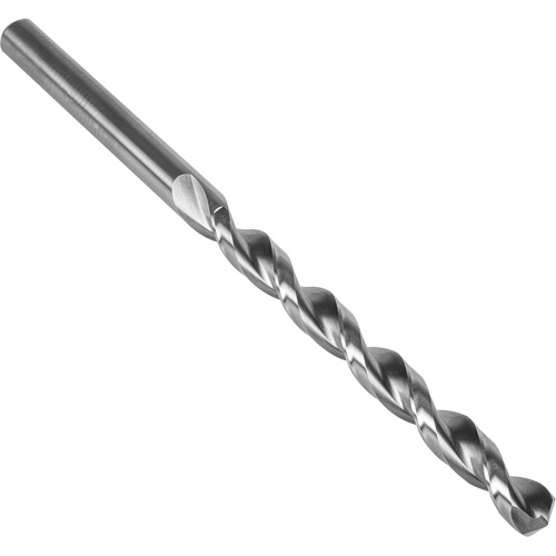 Parabolic Flute Taper Length Drill Bit, 9.50 mm, High Speed Steel, 115 mm Flute, 135° Point Equipex
