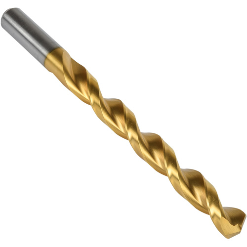Jobber Drill Bit, High Speed Steel, 3/16", 3-1/2" L, 2-5/16" Flute, 135° Point Angle Equipex