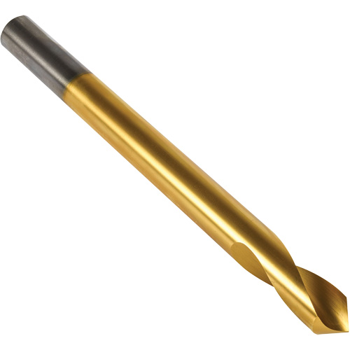 Foret &agrave; pointer, 1/4", Acier rapide, Cannelure 3/4", Pointe de 90° Equipex