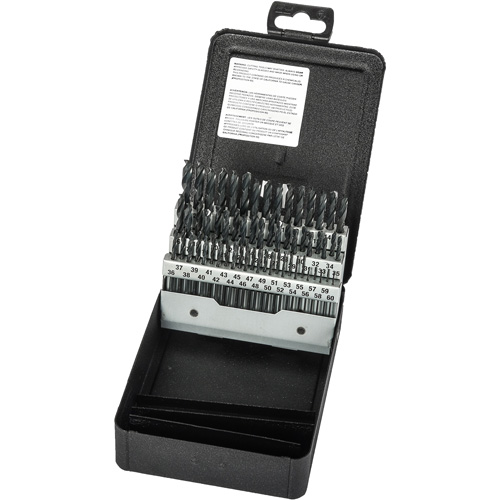 Jeu de forets s&eacute;rie extra courte, 60 morceaux, Acier rapide Equipex