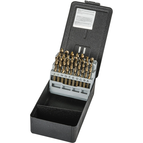 Jeu de forets robustes pour machine-outil, 26 morceaux, Acier rapide au cobalt Equipex