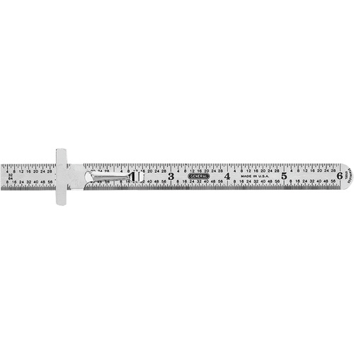 Industrial Precision Flexible Ruler, 6" L, Steel Equipex