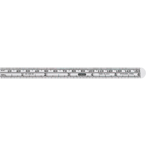 Economy Precision Flexible Ruler, 6-1/2" L, Steel Equipex