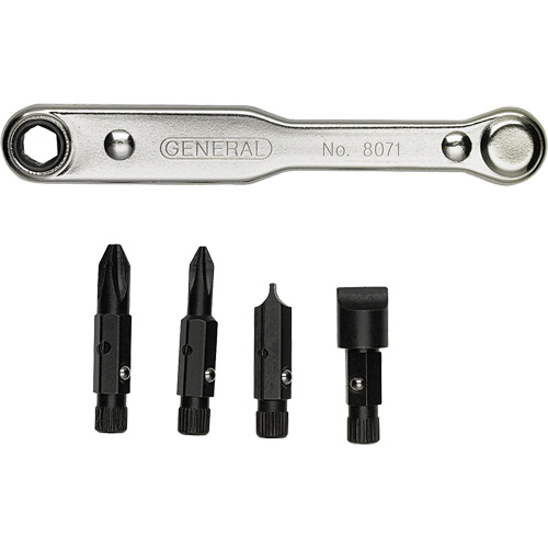 Ratcheting Offset Screwdriver Set, 5 Pcs. Equipex