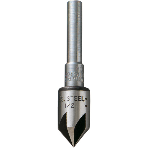 Countersink Bit, 1/2", High Speed Steel, 82° Angle, 5 Flutes Equipex