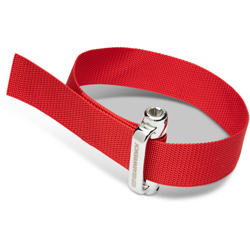 3/8" & 1/2" Drive Heavy-Duty Oil Filter Strap Wrench Equipex