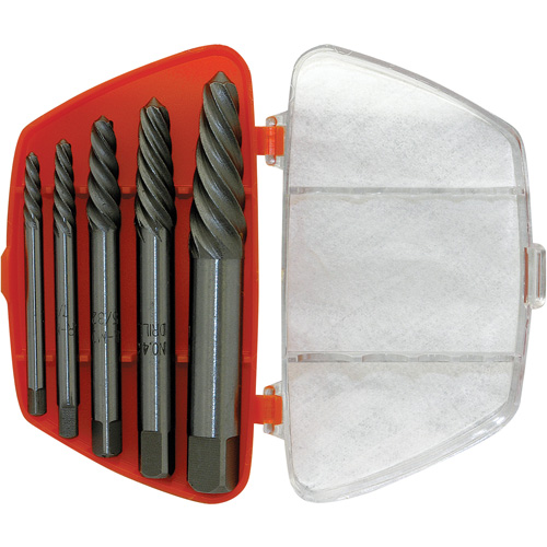 ISE-5 5-Piece Spiral Extractor Set, Chrome Molybdenum Equipex