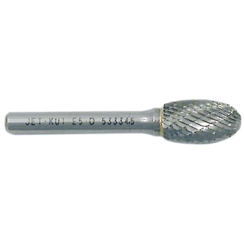 Fraise rotative de forme ovale, 1/2" dia., 1/4" Tige, 7/8" Prof. de la coupe Equipex
