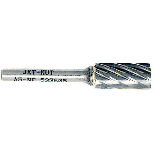 Fraise cylindrique pour aluminium/mat&eacute;riaux non ferreux A5-NF JET-KUT, 1/2" Dia., 1/4" Tige Equipex