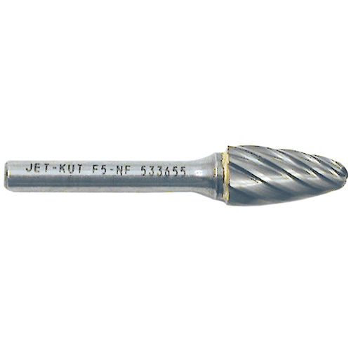 Fraise &agrave; bout rond F5-NF 1/4" pour aluminium/mat&eacute;riaux non ferreux, 1/2" dia. Equipex