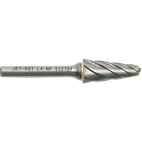 Fraise &agrave; bout conique L4-NF 1/4" pour aluminium/mat&eacute;riaux non ferreux, 1/2" dia. Equipex
