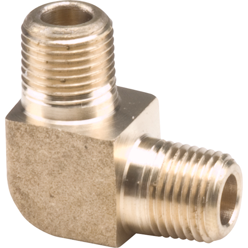 Coudes de tuyau 90° m&acirc;le, 1/8" dia., Laiton Equipex