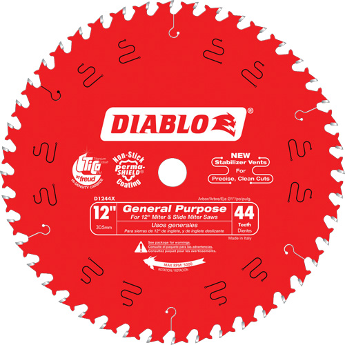 Lames de scie - Usage universel, 12", 44 dents, Pour Bois Equipex