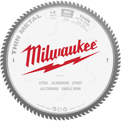 Endurance&reg; Circular Saw Blade, 14", 90 Teeth, Metal Use Equipex