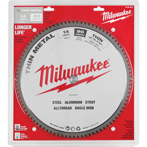 Endurance&reg; Circular Saw Blade, 14", 90 Teeth, Metal Use Equipex