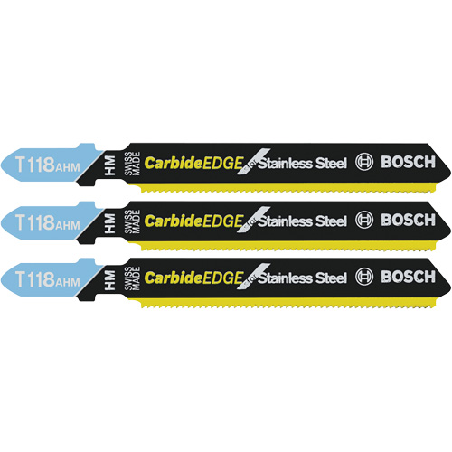 Jig Saw Blades Expert for All Purpose, Carbide, T-Shank, 3-1/4" L Equipex