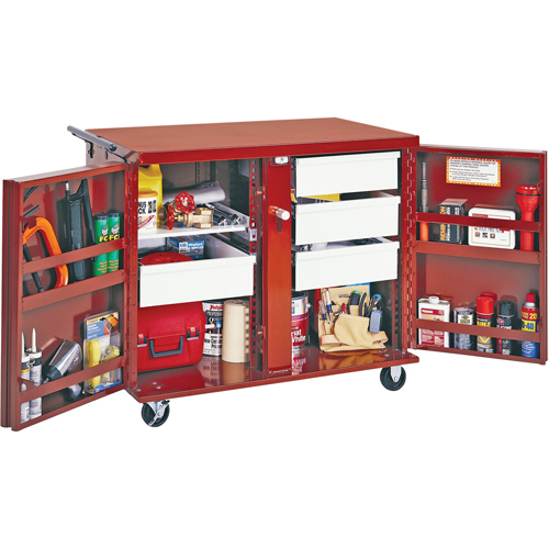 &eacute;tabli roulant, 43-7/8" la x 38-1/2" h x 26-7/8" p, Capacit&eacute; de 21,7 pi³ Equipex