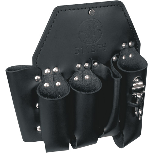 Tool Pouch, Multiple Tool Holder, Leather, 5 Pockets Equipex